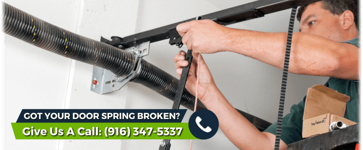 Broken Garage Door Spring Folsom CA